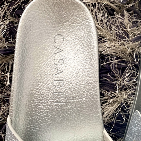 Casadei Crystal-Embellished Pool Slides Size 38IT or 8US - Picture 11 of 13